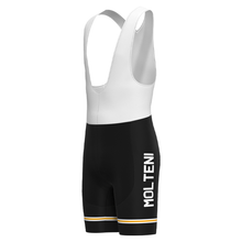 Load image into Gallery viewer, MOLTENI BLACK Retro Bib Shorts