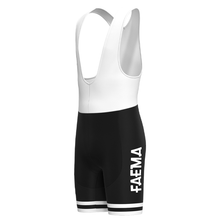 Load image into Gallery viewer, FAEMA BLACK Retro Bib Shorts