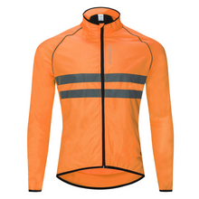 Load image into Gallery viewer, Reflective Waterproof Jacket Orange