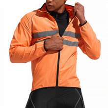 Load image into Gallery viewer, Reflective Waterproof Jacket Orange