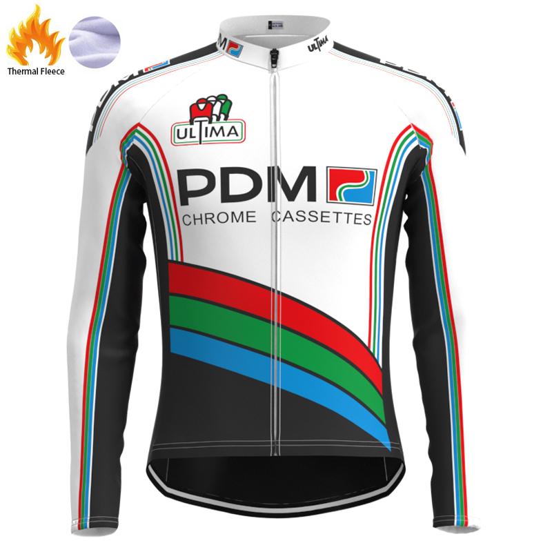 FLEECE Lined Evening Long Sleeve Jersey PDM White