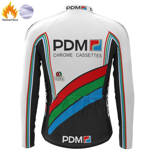 FLEECE Lined Evening Long Sleeve Jersey PDM White