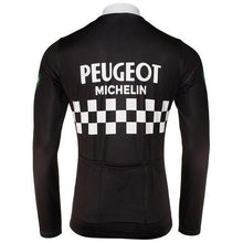 Load image into Gallery viewer, FLEECE Lined Winter Long Sleeve Jersey Peugeot BLACK