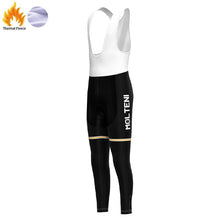 Load image into Gallery viewer, FLEECE Thermal Bib Pants Molteni Black