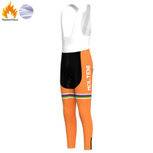 Load image into Gallery viewer, FLEECE Thermal Bib Pants Molteni Orange