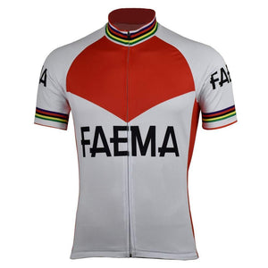 Jerseys - Faema Red Short Sleeve Retro Jersey