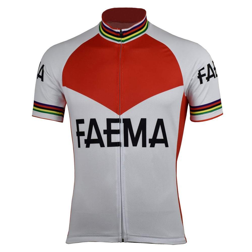 Jerseys - Faema Red Short Sleeve Retro Jersey