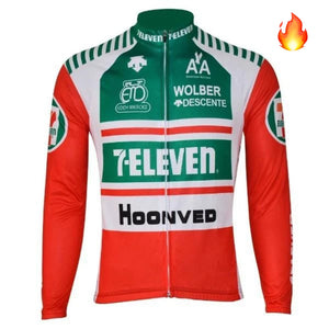 Jerseys - FLEECE Lined Winter Long Sleeve Jersey 7 ELEVEN