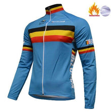 Load image into Gallery viewer, Jerseys - FLEECE Lined Winter Long Sleeve Jersey Belgium