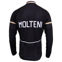 Load image into Gallery viewer, Jerseys - FLEECE Lined Winter Long Sleeve Jersey Molteni Black