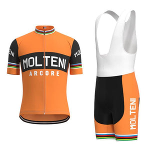 Molteni Orange Retro Top & Bib Set