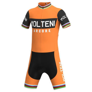 Molteni Orange Retro Top & Bib Set