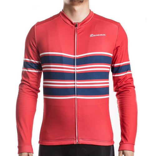 Pro Team Long Sleeve FLEECE Jersey Red