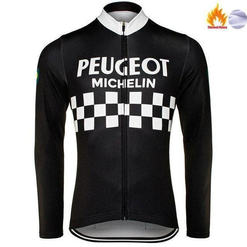 Pro Team Winter Jacket Peugeot BLACK