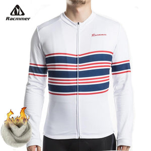 Pro Team Long Sleeve FLEECE Jersey White