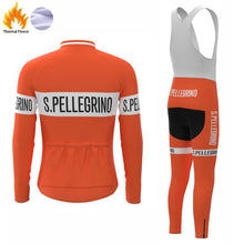 Load image into Gallery viewer, San Pel Orange FLEECE Retro Top &amp; Bib Set